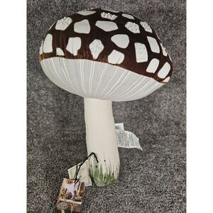 John Derian Mushroom Velvet Pillow 16" x 13" New With Tags